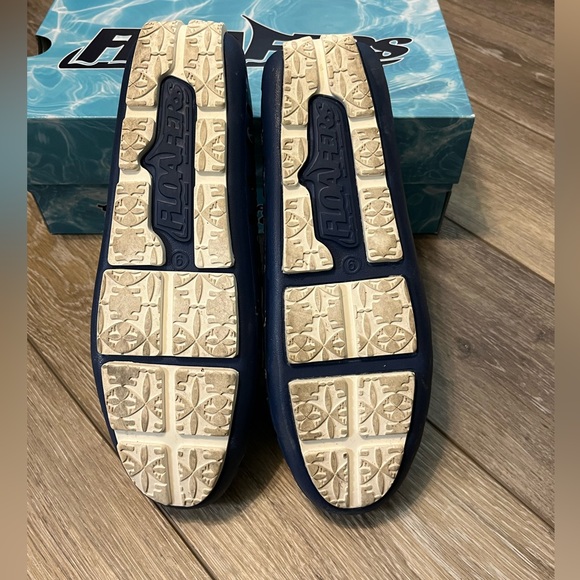 Floafers Posh Driver loafers in the Navy Anchor pattern - Picture 7 of 9